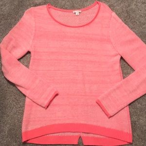 Neon coral sweater